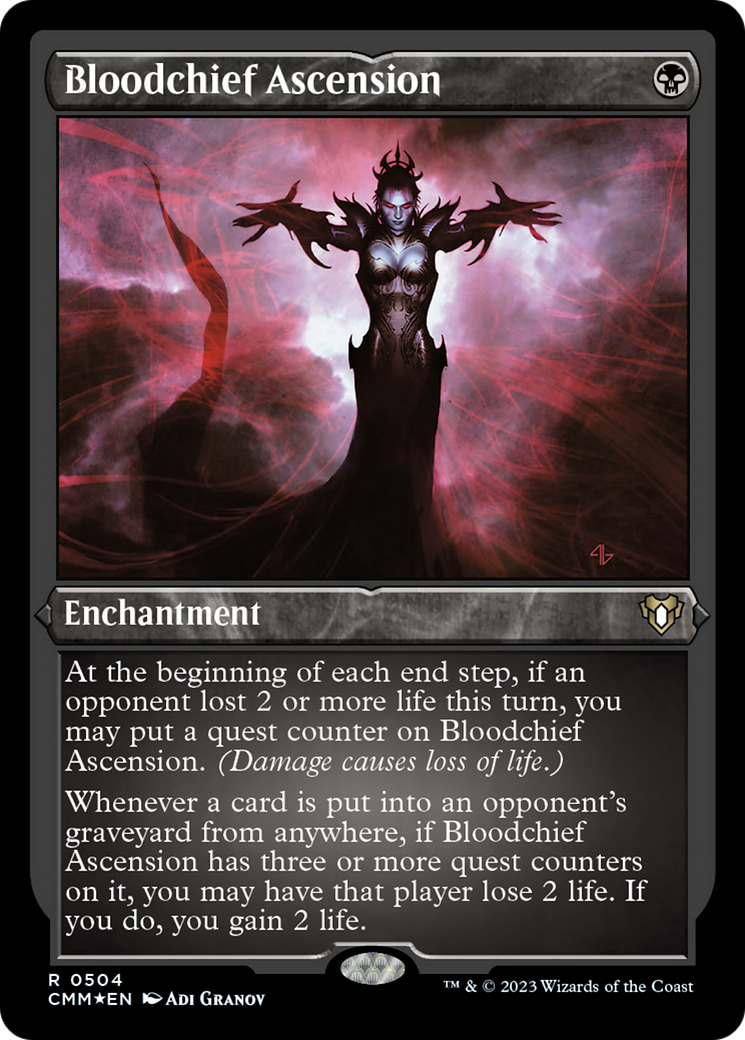 Bloodchief Ascension (Foil Etched) [Commander Masters] | Dumpster Cat Games