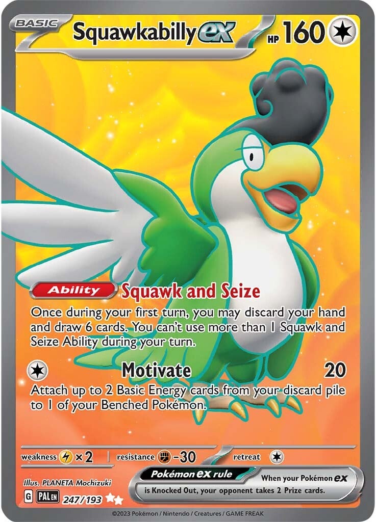 Squawkabilly ex (247/193) [Scarlet & Violet: Paldea Evolved] | Dumpster Cat Games