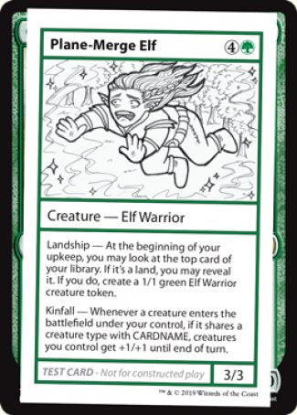 Plane-Merge Elf (2021 Edition) [Mystery Booster Playtest Cards] | Dumpster Cat Games