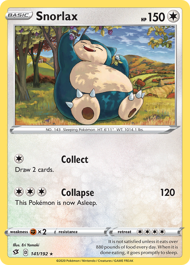 Snorlax (141/192) [Sword & Shield: Rebel Clash] | Dumpster Cat Games