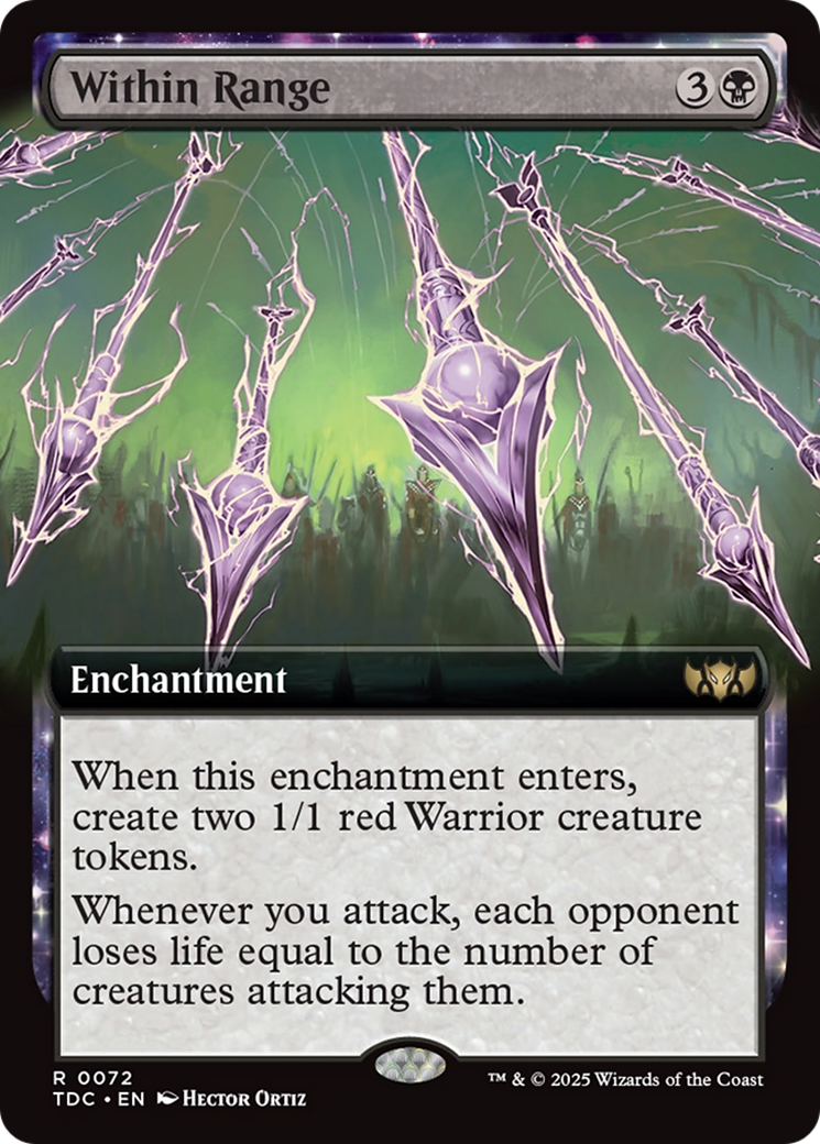 Within Range (Extended Art) [Tarkir: Dragonstorm Commander] | Dumpster Cat Games