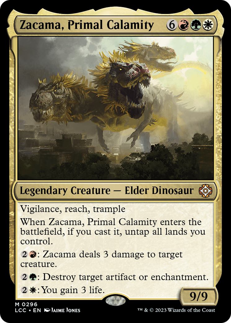 Zacama, Primal Calamity [The Lost Caverns of Ixalan Commander] | Dumpster Cat Games