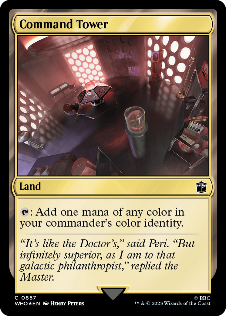 Command Tower (0857) (Surge Foil) [Doctor Who] | Dumpster Cat Games