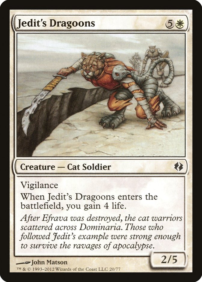 Jedit's Dragoons [Duel Decks: Venser vs. Koth] | Dumpster Cat Games