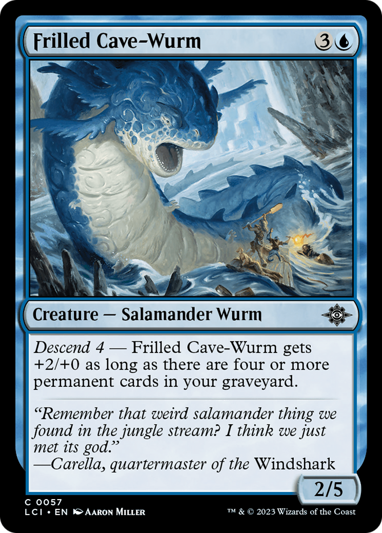 Frilled Cave-Wurm [The Lost Caverns of Ixalan] | Dumpster Cat Games