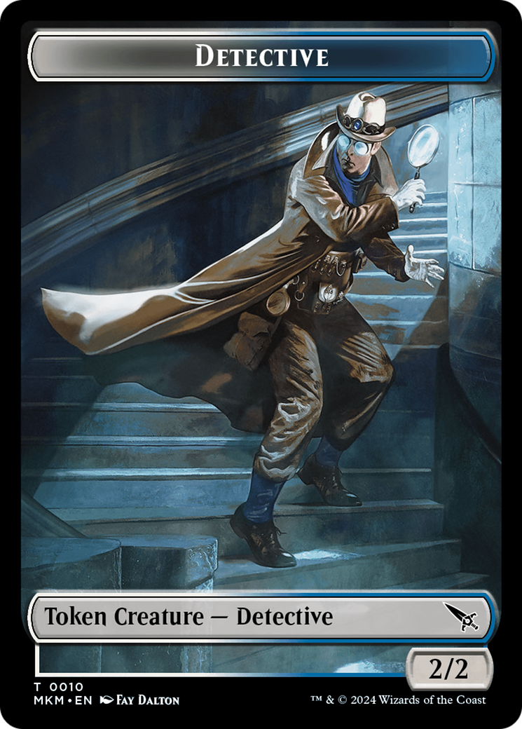 Detective // Spider Double-Sided Token [Murders at Karlov Manor Tokens] | Dumpster Cat Games