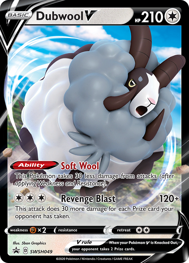 Dubwool V (SWSH049) (Jumbo Card) [Sword & Shield: Black Star Promos] | Dumpster Cat Games