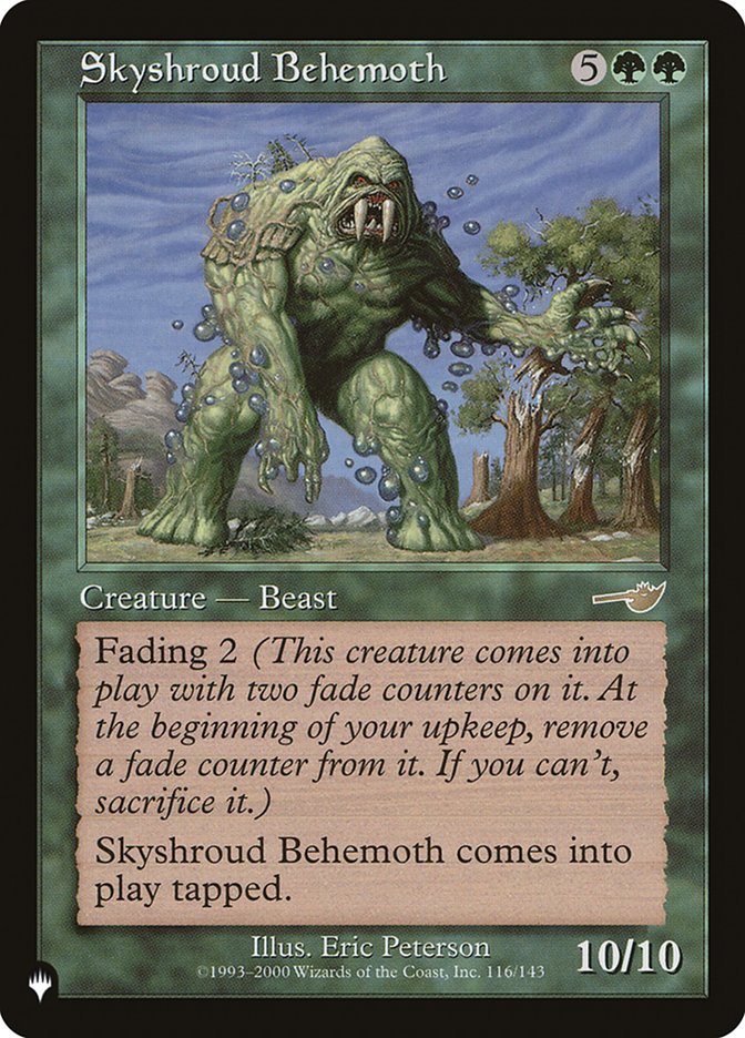 Skyshroud Behemoth [The List] | Dumpster Cat Games