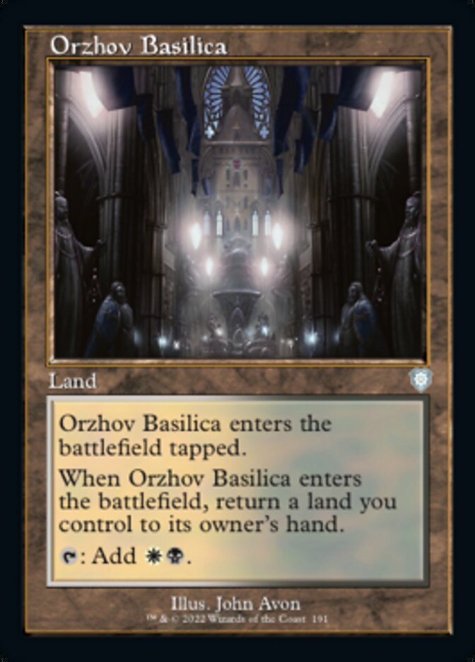 Orzhov Basilica (Retro) [The Brothers' War Commander] | Dumpster Cat Games