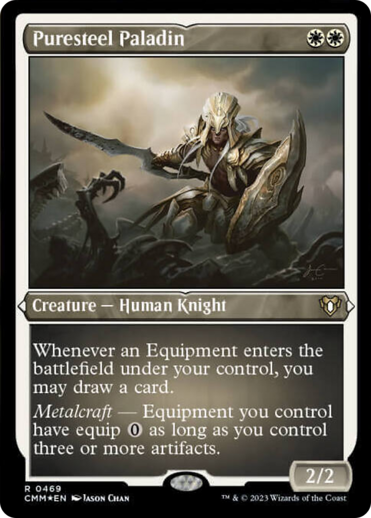Puresteel Paladin (Foil Etched) [Commander Masters] | Dumpster Cat Games