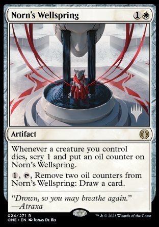 Norn's Wellspring (Promo Pack) [Phyrexia: All Will Be One Promos] | Dumpster Cat Games
