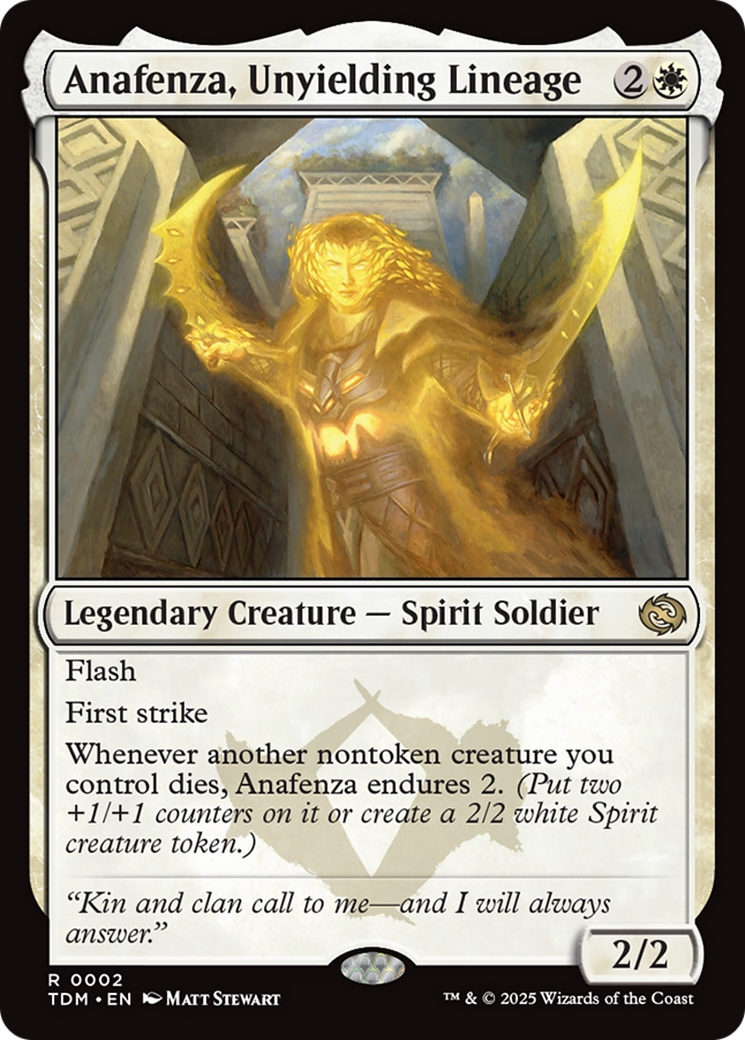Anafenza, Unyielding Lineage [Tarkir: Dragonstorm] | Dumpster Cat Games