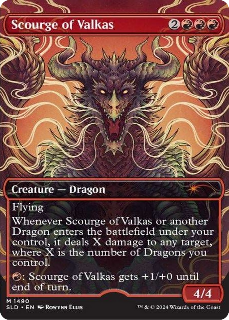 Scourge of Valkas (Rainbow Foil) [Secret Lair Drop Series] | Dumpster Cat Games