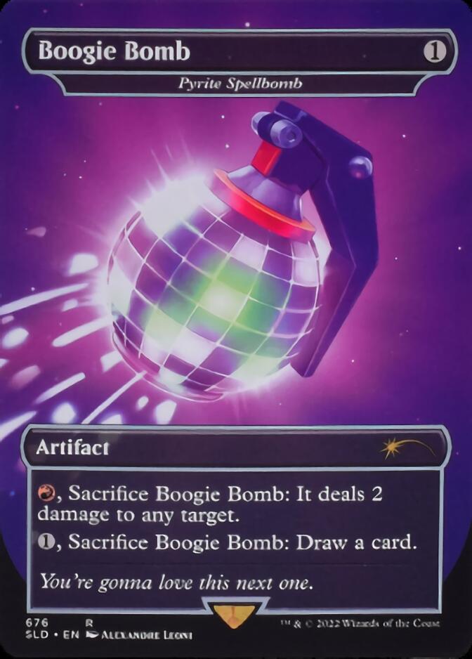 Pyrite Spellbomb - Boogie Bomb (Borderless) [Secret Lair Drop Promos] | Dumpster Cat Games