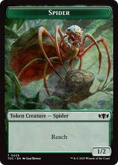 Wall // Spider Double-Sided Token [Tarkir: Dragonstorm Commander Tokens] | Dumpster Cat Games