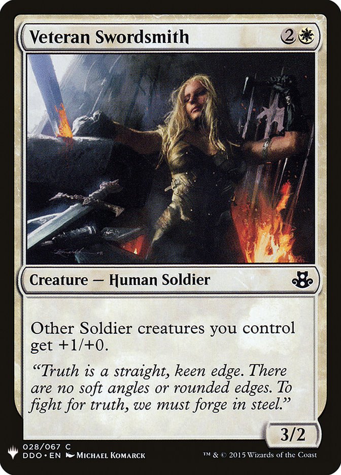 Veteran Swordsmith [Mystery Booster] | Dumpster Cat Games