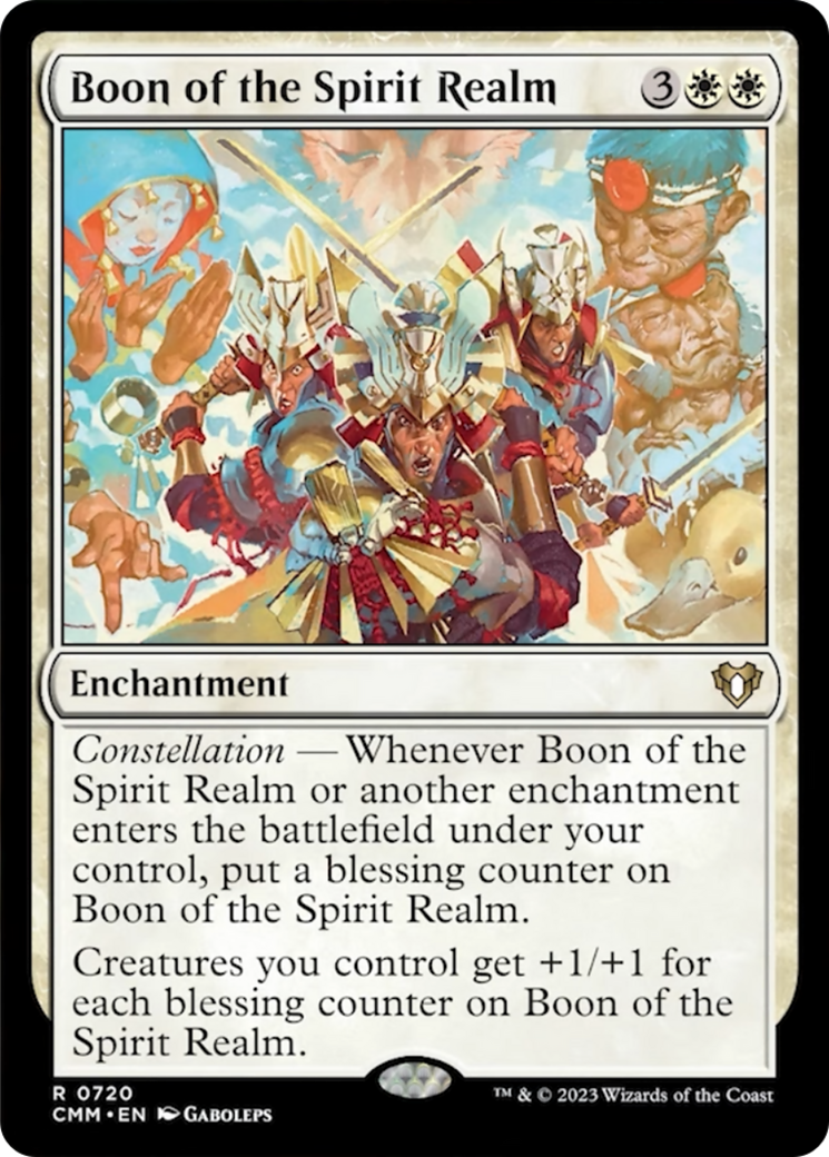 Boon of the Spirit Realm [Commander Masters] | Dumpster Cat Games