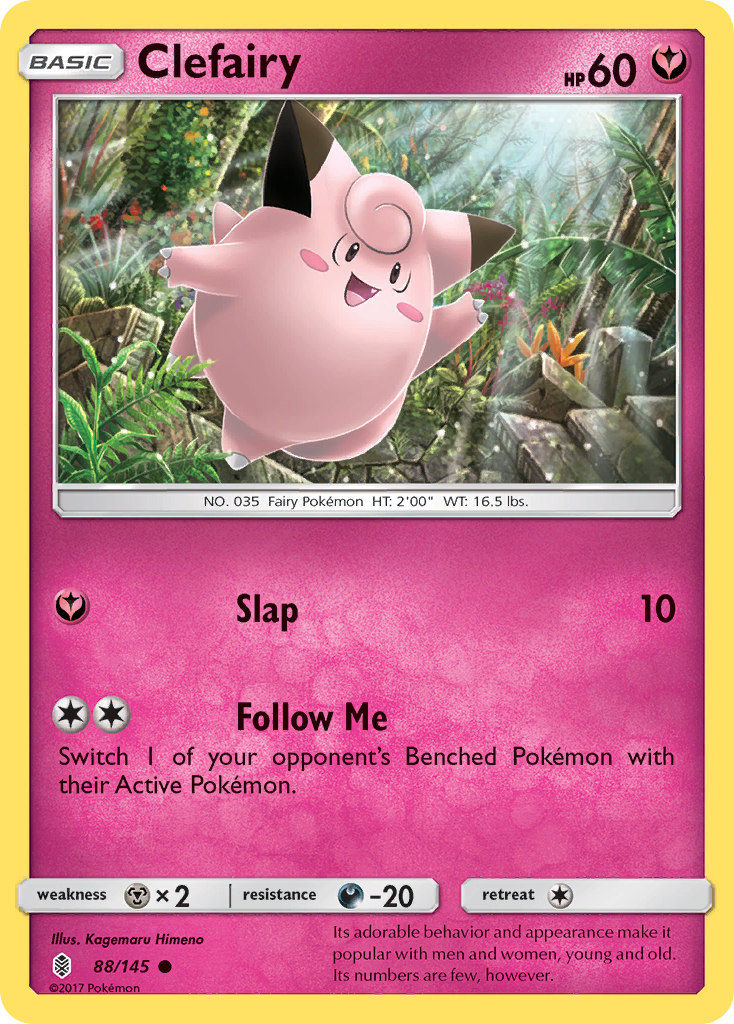 Clefairy (88/145) [Sun & Moon: Guardians Rising] | Dumpster Cat Games