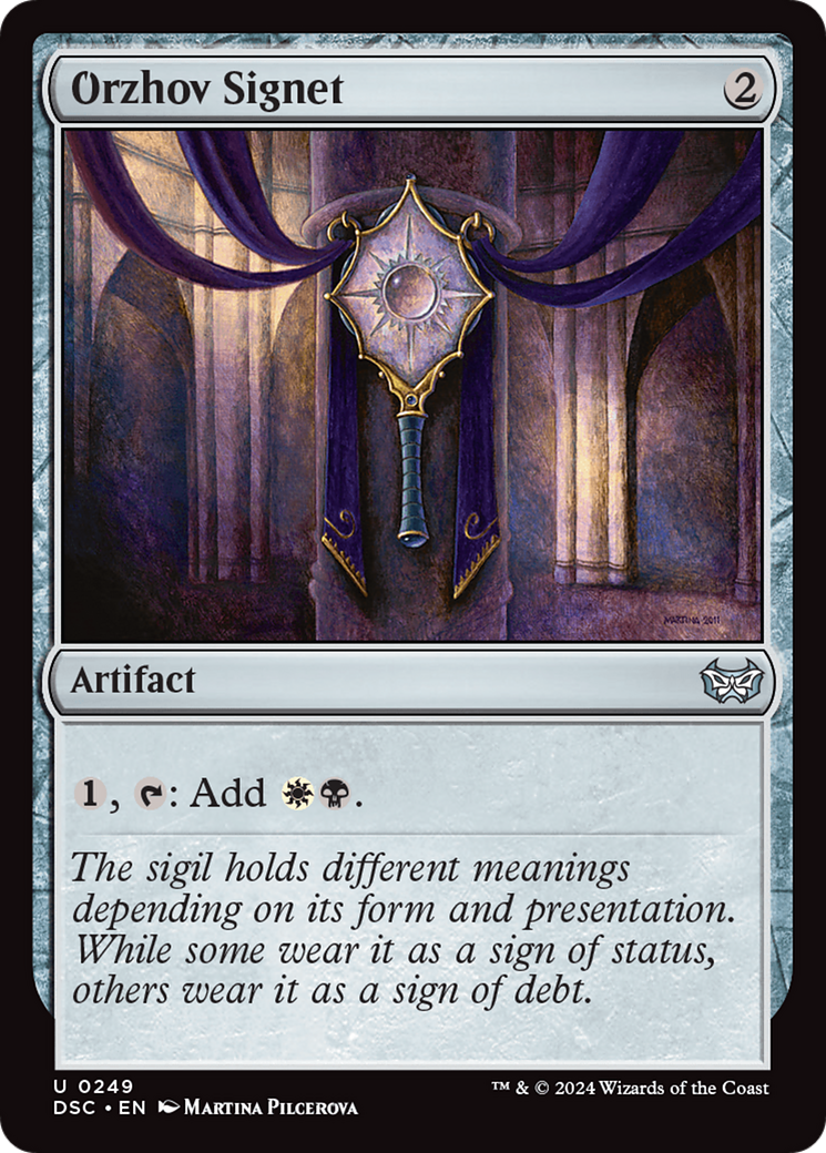 Orzhov Signet [Duskmourn: House of Horror Commander] | Dumpster Cat Games