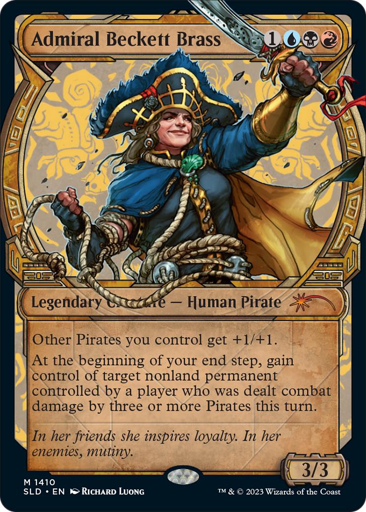 Admiral Beckett Brass (Rainbow Foil) [Secret Lair Drop Series] | Dumpster Cat Games