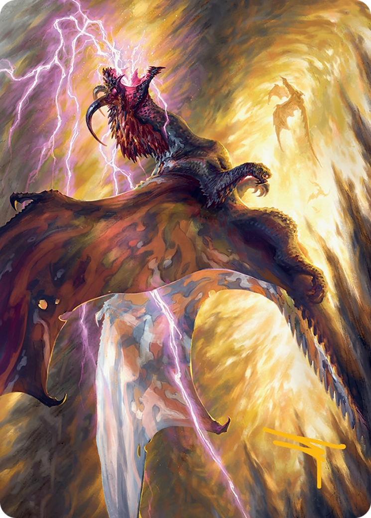 Stormscale Scion Art Card (17/54) [Tarkir: Dragonstorm Art Series] | Dumpster Cat Games