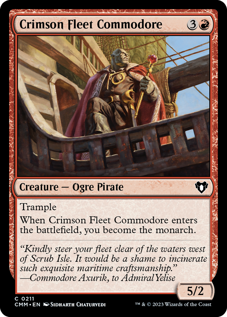 Crimson Fleet Commodore [Commander Masters] | Dumpster Cat Games