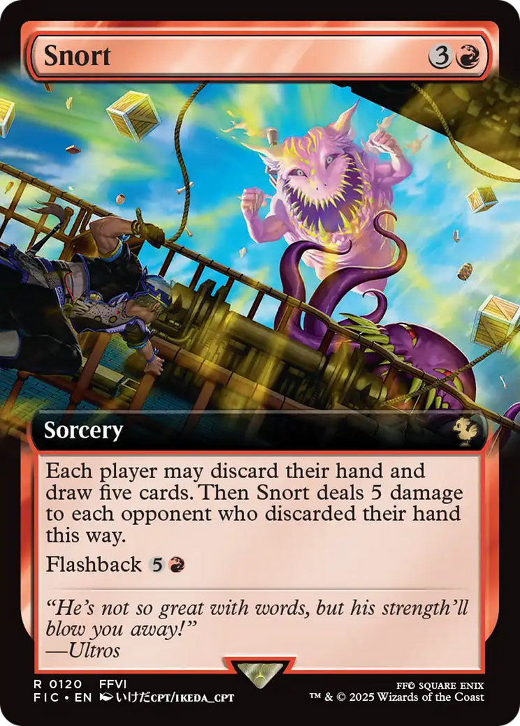 Snort (Extended Art) [FINAL FANTASY Commander] | Dumpster Cat Games