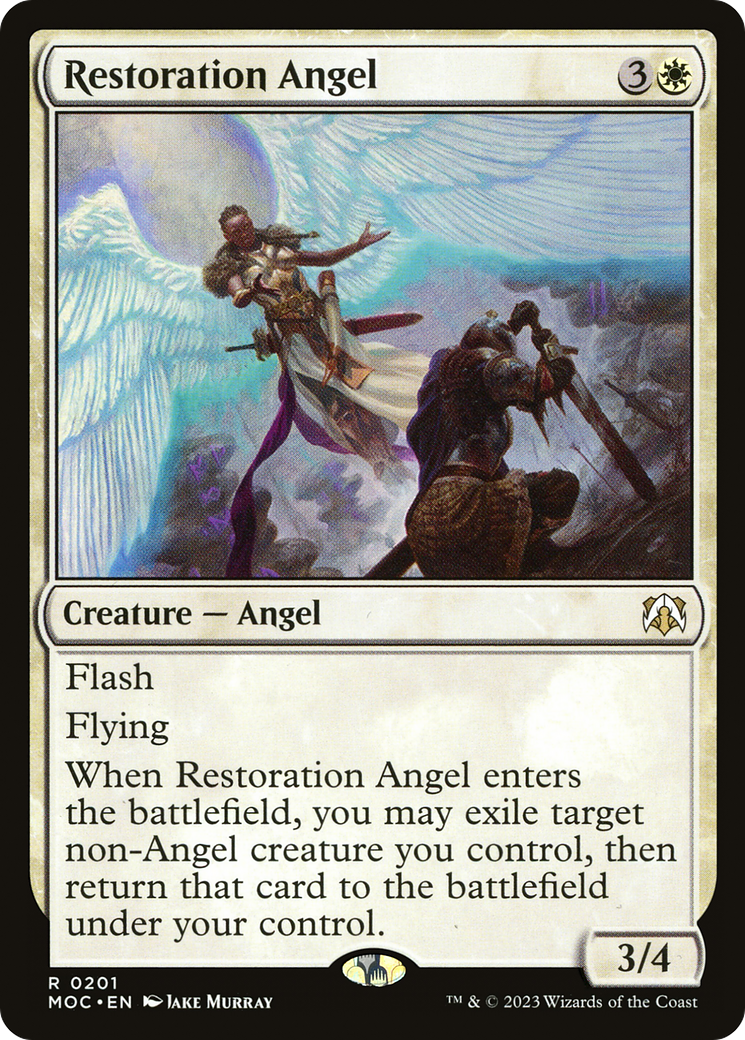 Restoration Angel [March of the Machine Commander] | Dumpster Cat Games