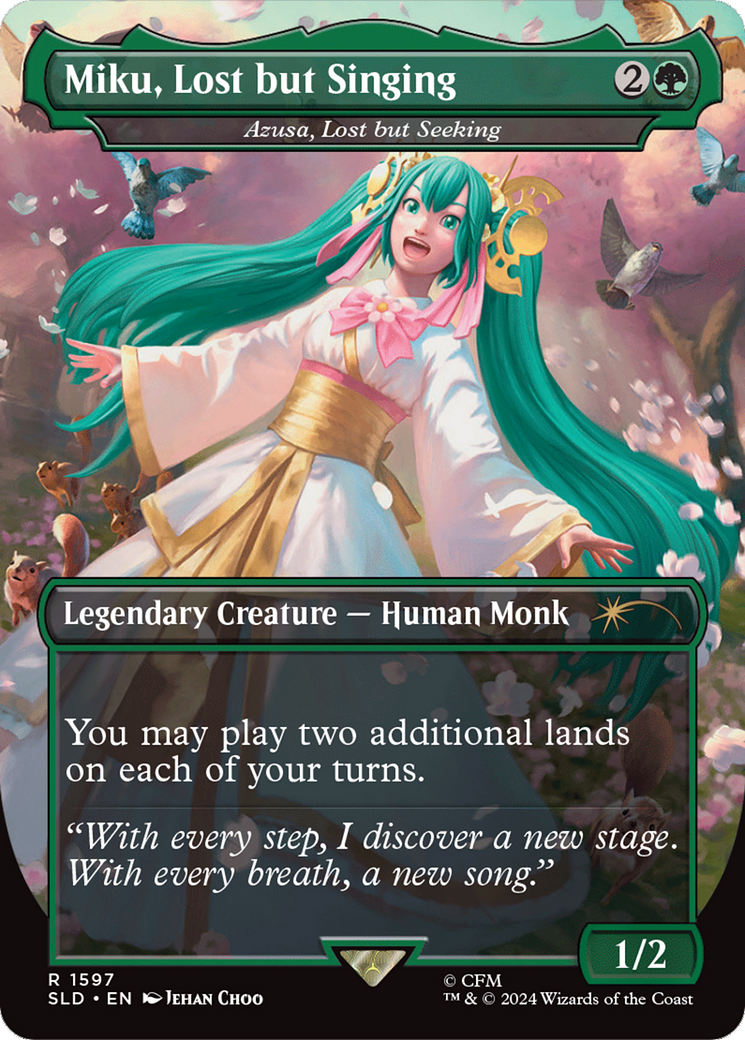 Miku, Lost but Singing - Azusa, Lost but Seeking [Secret Lair Drop Series] | Dumpster Cat Games