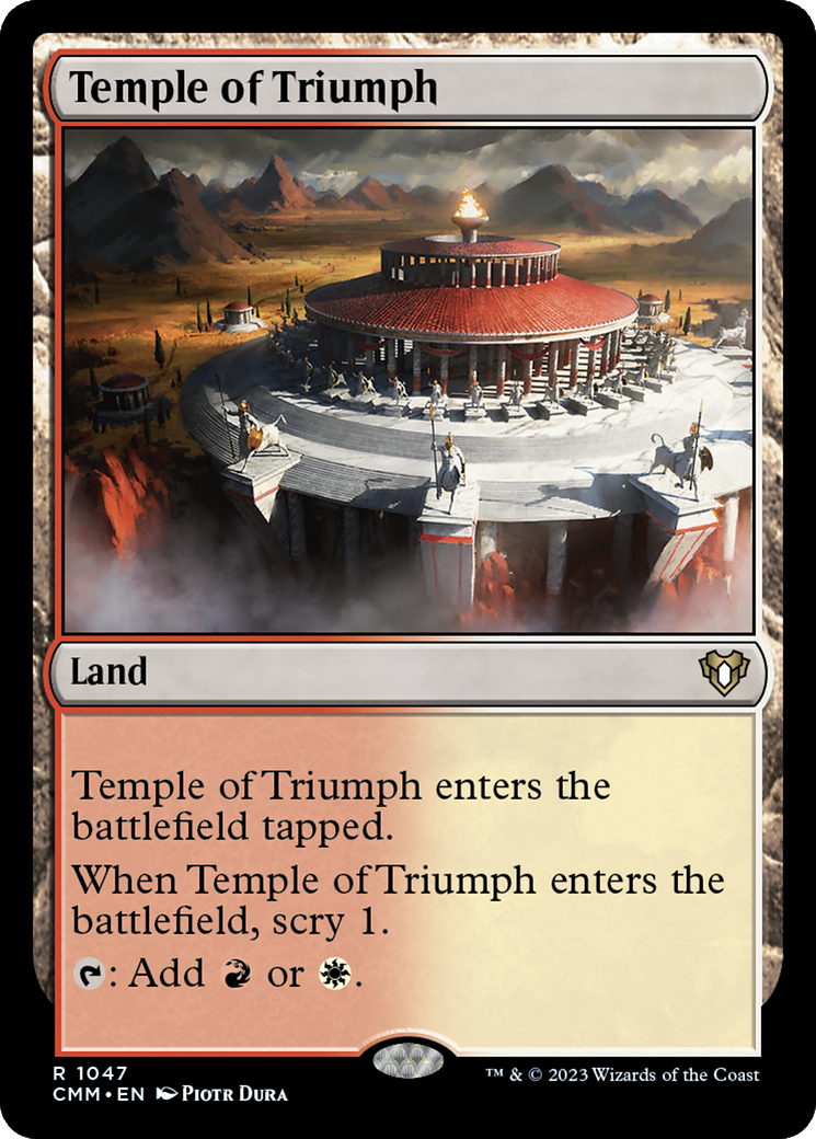 Temple of Triumph [Commander Masters] | Dumpster Cat Games