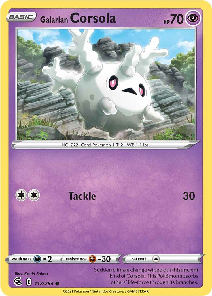 Galarian Corsola (117/264) [Sword & Shield: Fusion Strike] | Dumpster Cat Games