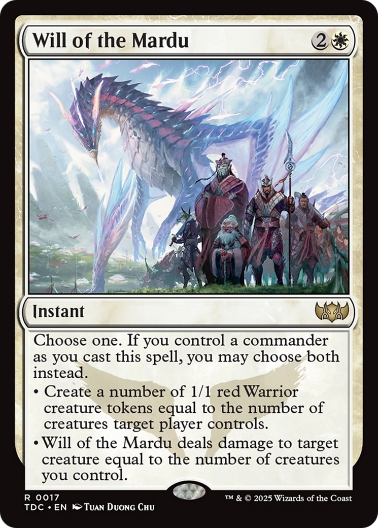 Will of the Mardu [Tarkir: Dragonstorm Commander] | Dumpster Cat Games