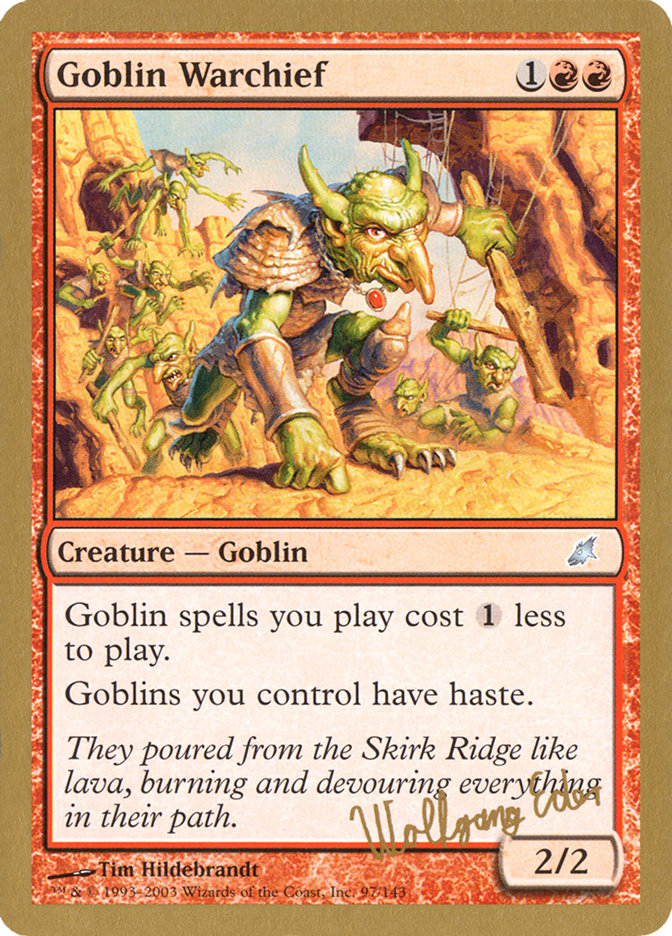 Goblin Warchief (Wolfgang Eder) [World Championship Decks 2003] | Dumpster Cat Games