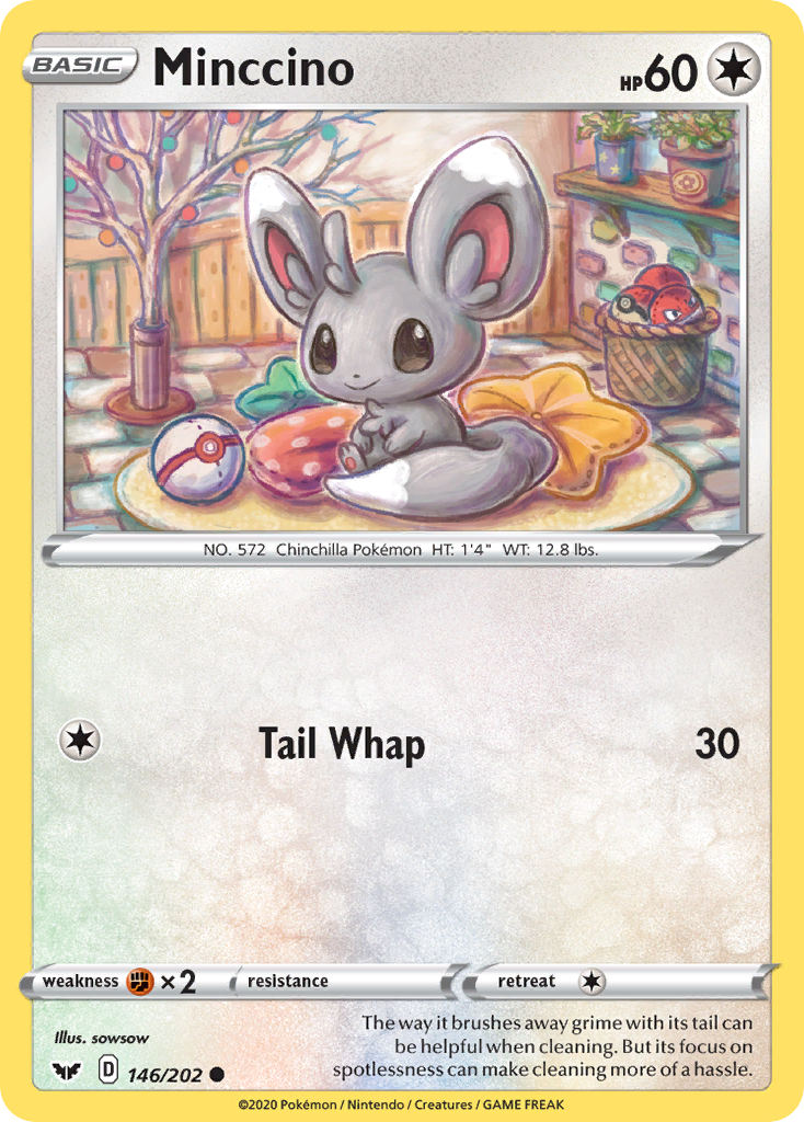 Minccino (146/202) [Sword & Shield: Base Set] | Dumpster Cat Games
