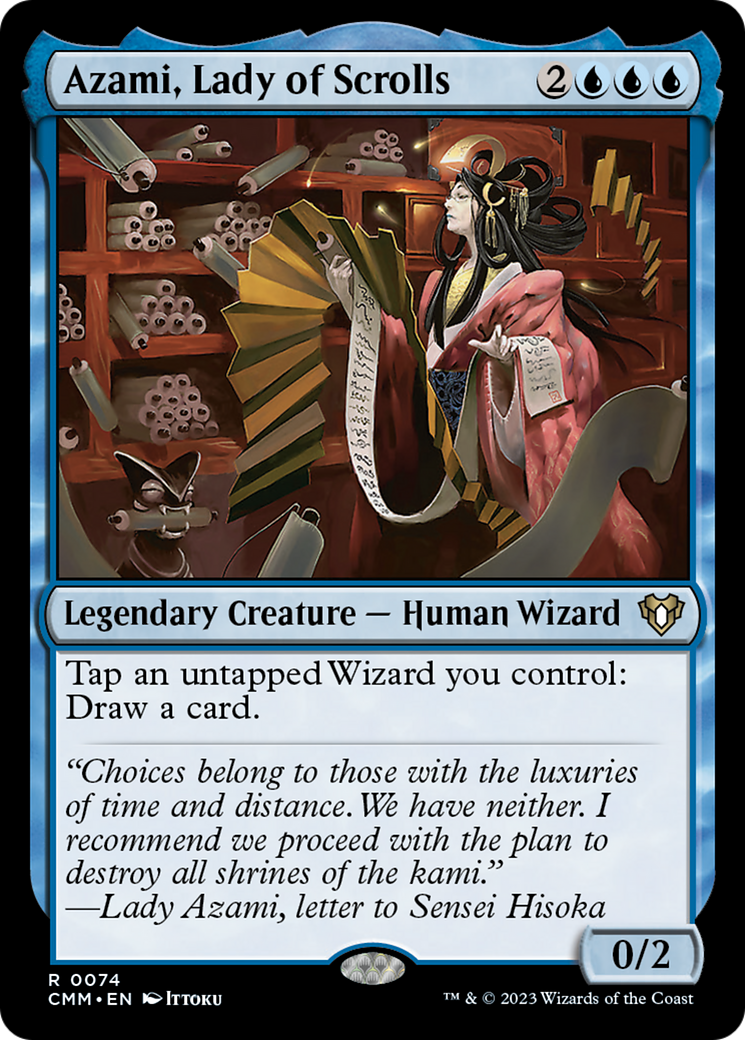 Azami, Lady of Scrolls [Commander Masters] | Dumpster Cat Games