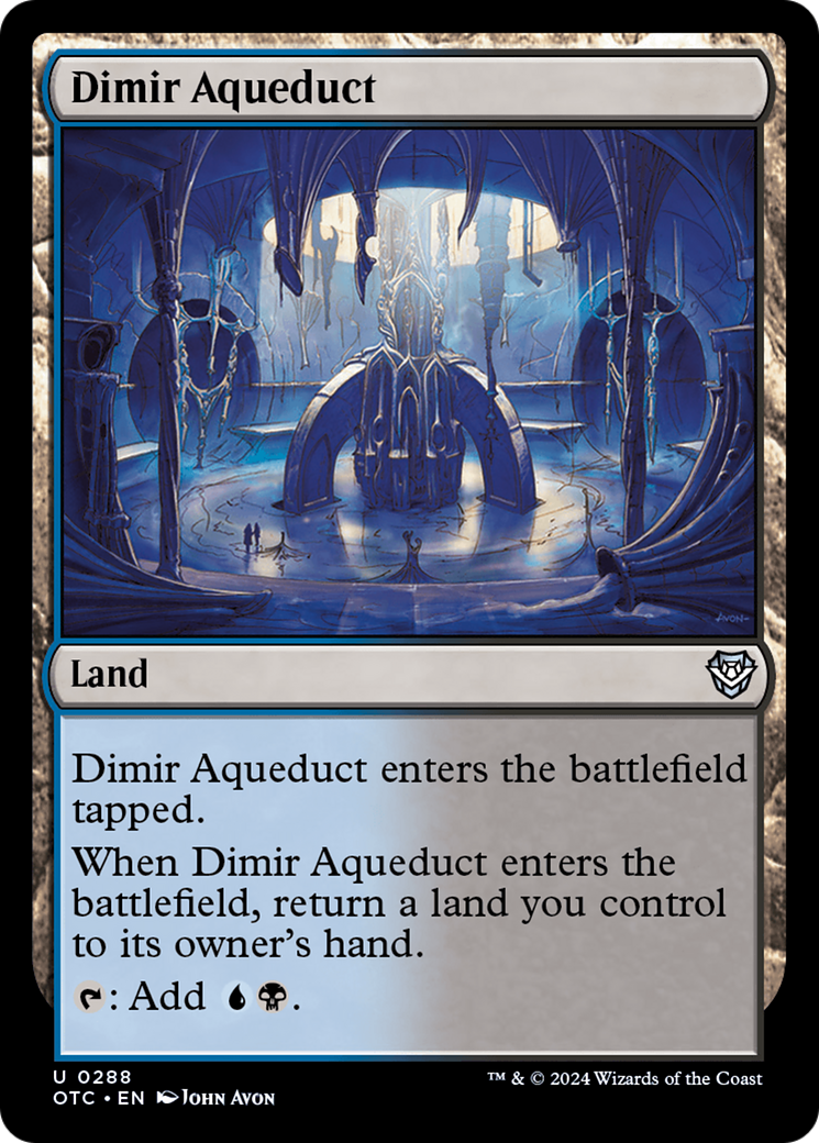 Dimir Aqueduct [Outlaws of Thunder Junction Commander] | Dumpster Cat Games