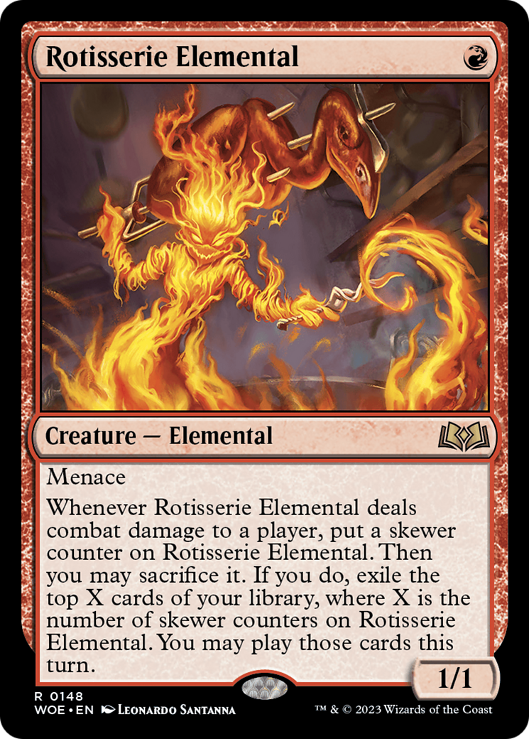 Rotisserie Elemental [Wilds of Eldraine] | Dumpster Cat Games