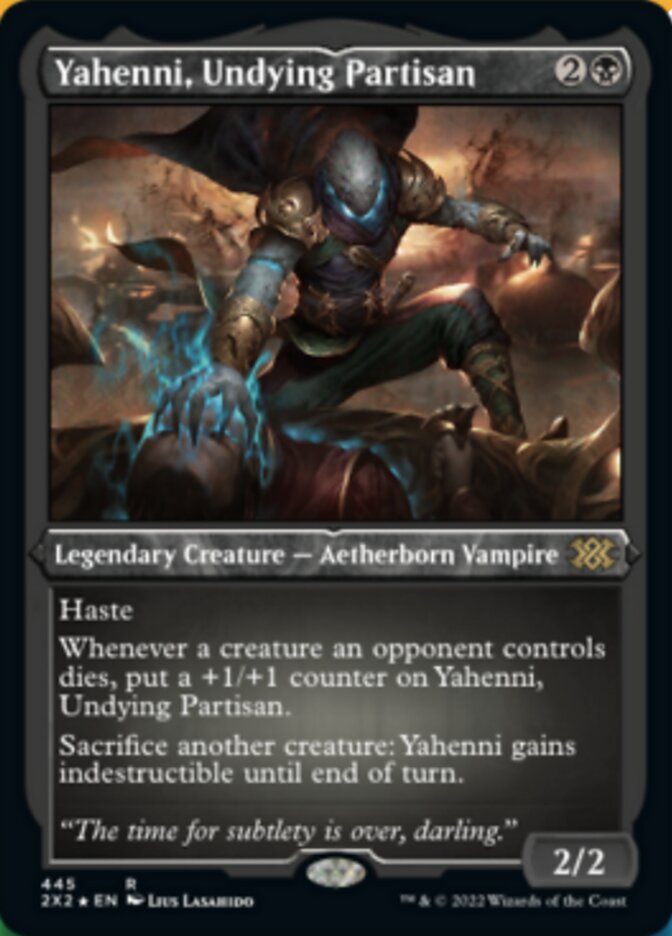 Yahenni, Undying Partisan (Foil Etched) [Double Masters 2022] | Dumpster Cat Games