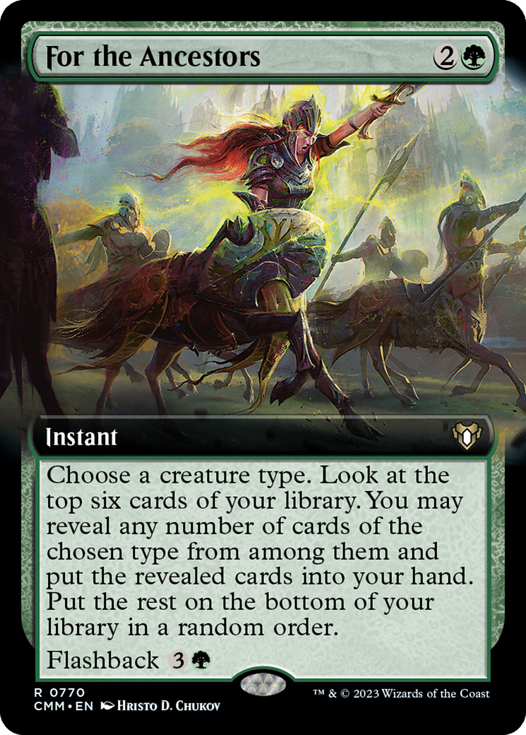 For the Ancestors (Extended Art) [Commander Masters] | Dumpster Cat Games