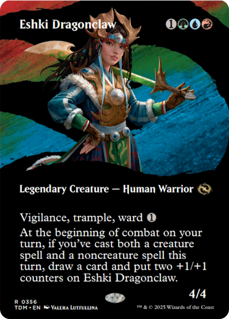 Eshki Dragonclaw (Borderless) [Tarkir: Dragonstorm] | Dumpster Cat Games