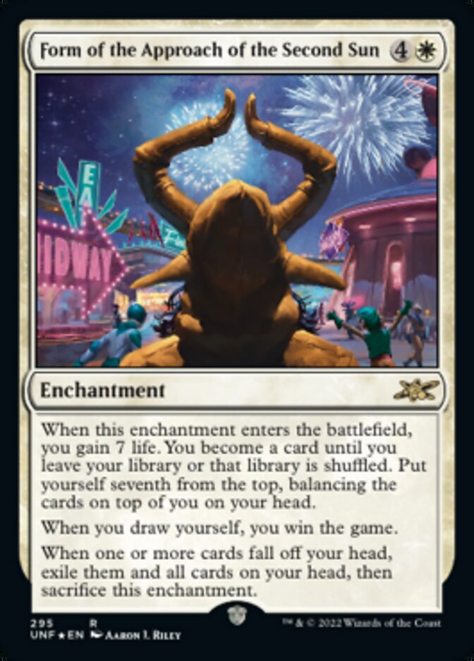 Form of the Approach of the Second Sun (Galaxy Foil) [Unfinity] | Dumpster Cat Games