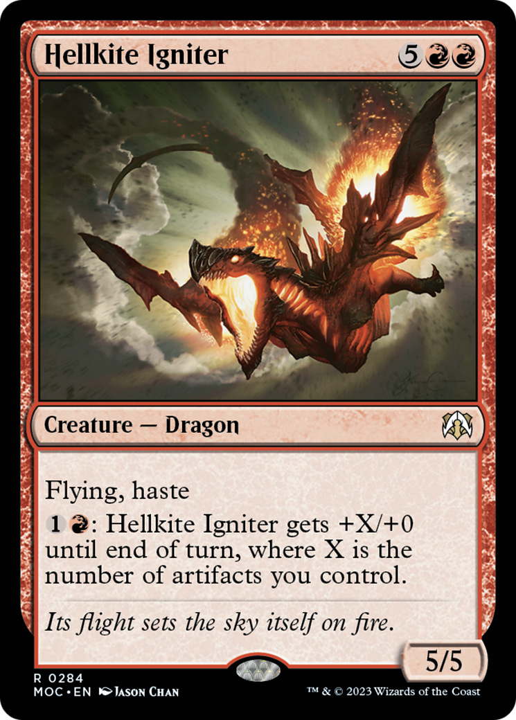 Hellkite Igniter [March of the Machine Commander] | Dumpster Cat Games