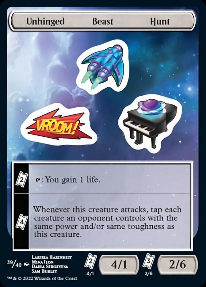 Unhinged Beast Hunt [Unfinity Stickers] | Dumpster Cat Games