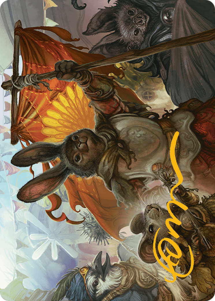 Valley Questcaller 2 Art Card (Gold-Stamped Signature) [Bloomburrow Art Series] | Dumpster Cat Games