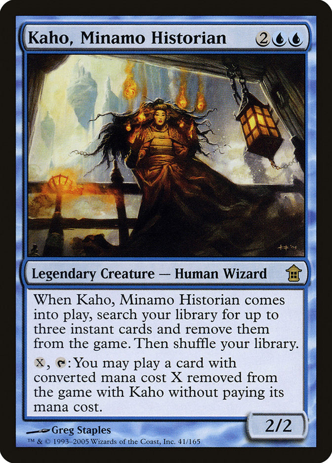 Kaho, Minamo Historian [Saviors of Kamigawa] | Dumpster Cat Games