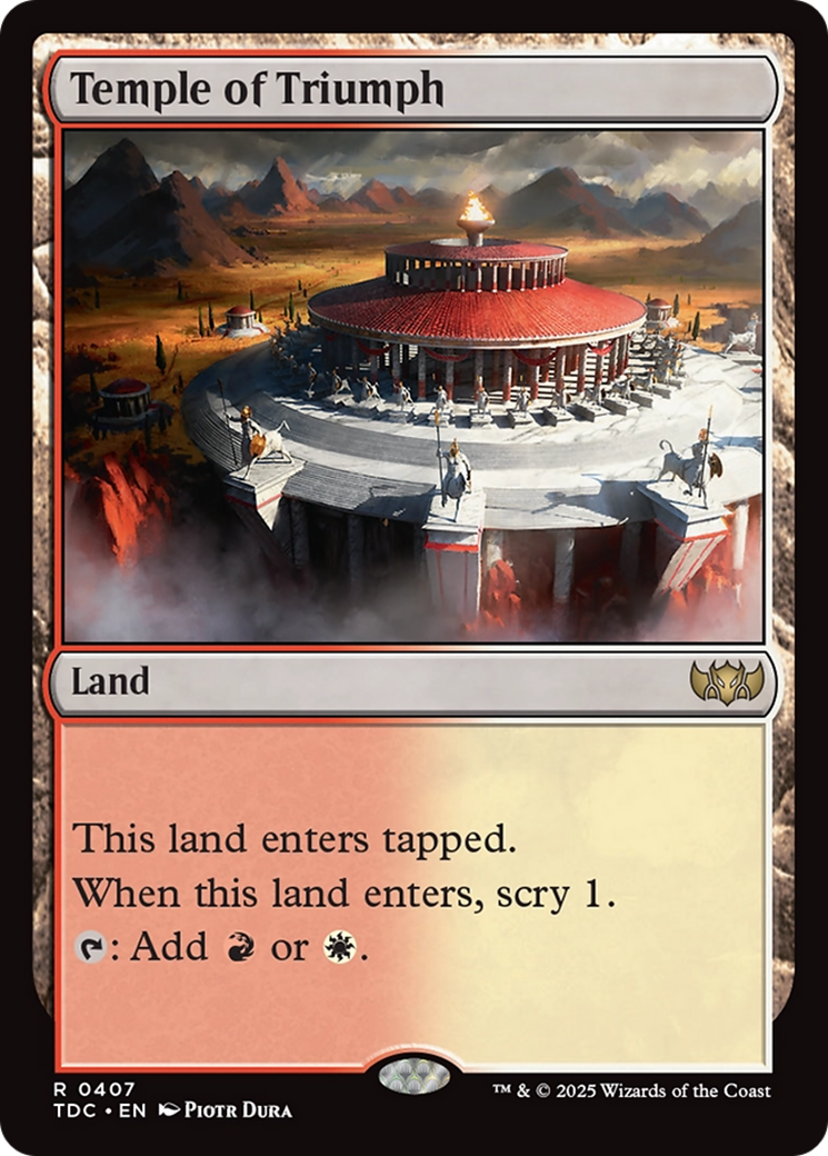 Temple of Triumph [Tarkir: Dragonstorm Commander] | Dumpster Cat Games