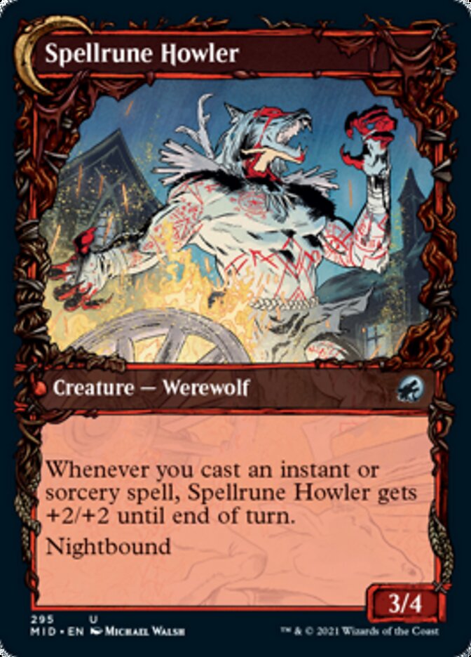 Spellrune Painter // Spellrune Howler (Showcase Equinox) [Innistrad: Midnight Hunt] | Dumpster Cat Games