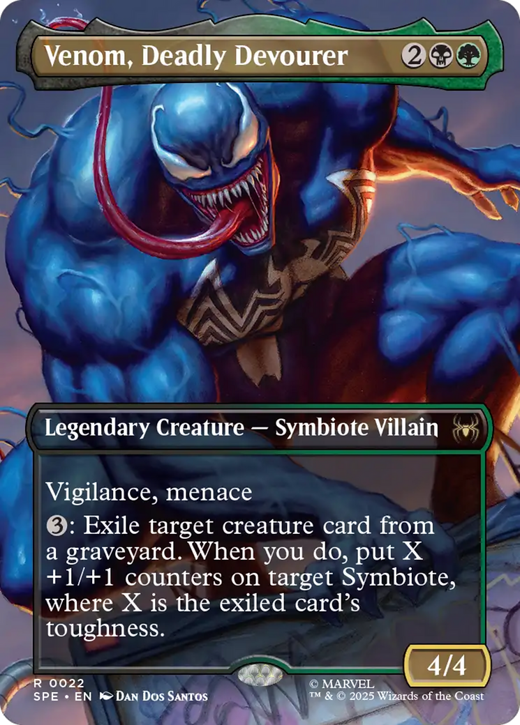 Venom, Deadly Devourer (Borderless) [Marvel's Spider-Man: Eternal-Legal] | Dumpster Cat Games