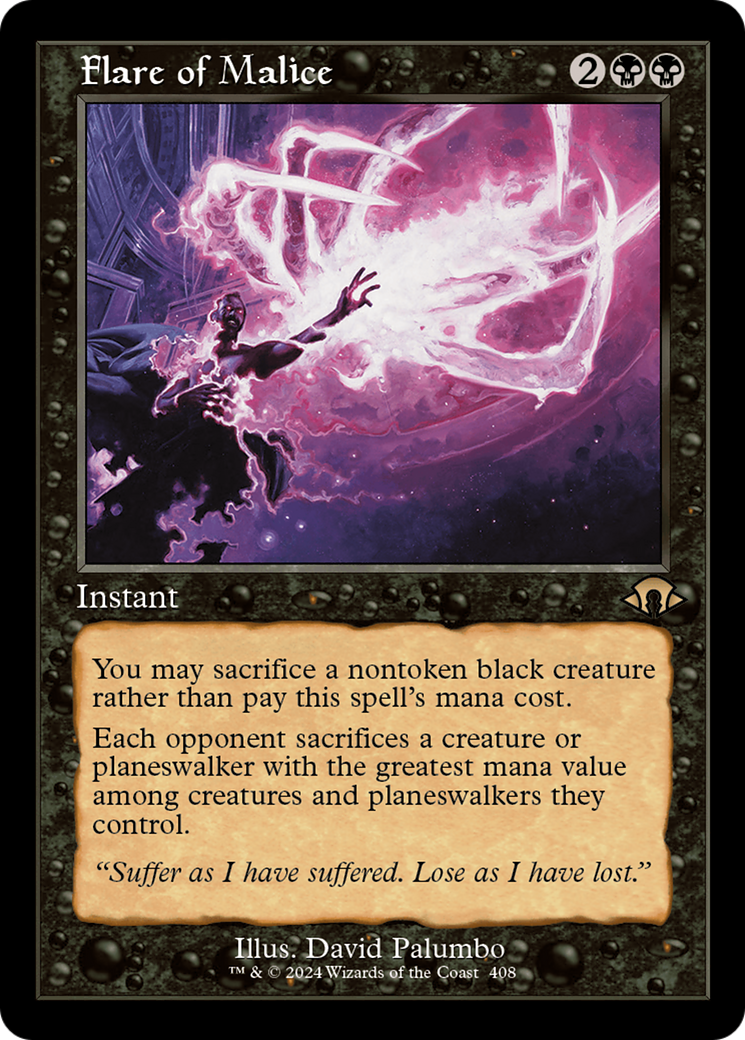 Flare of Malice (Retro) [Modern Horizons 3] | Dumpster Cat Games