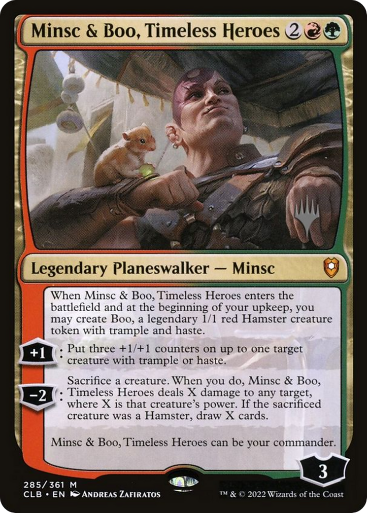 Minsc & Boo, Timeless Heroes (Promo Pack) [The Lost Caverns of Ixalan Promos] | Dumpster Cat Games